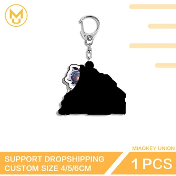 Portachiavi per auto con silhouette di personaggio di gioco, elegante e raffinato, innovativo, a striscia lunga, idea regalo, adatto come ornamento per borsa