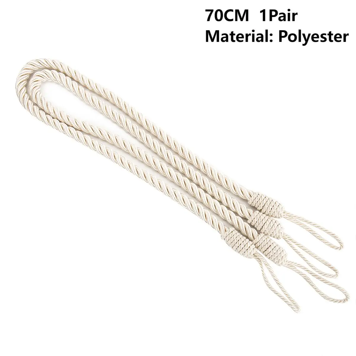 2/4Pcs Curtain Tie Backs Curtain Rope Buckle Large Rope Cotton Drapes Tie Rope Decorative Room Accessories Curtain Tie Backs