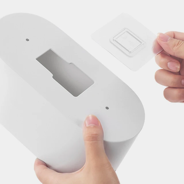 Fehér Wc Kefe Északi Falra Szerelt Nem Érintkező Függő Fürdőszoba Tároló Edények Tisztító Sarok Wc-Tartozékok - Image 4