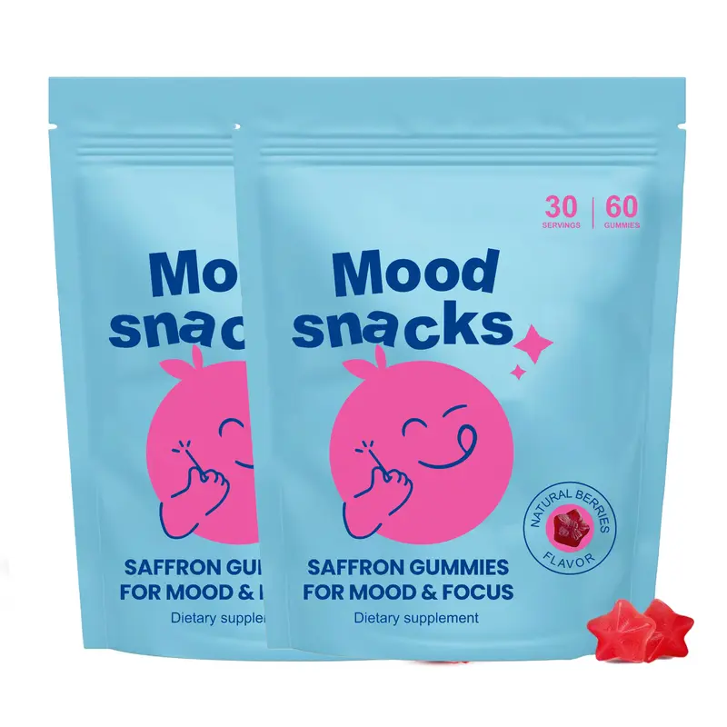 Mood Snacks - Kids Saffron Gummies, Natural Berries Supplements Offer Mood Support and Calms Temper Tantrums, Sugar Free Gummies - Image 8