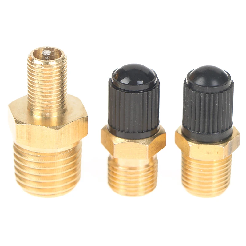 Anti-Corrosion Brass Schrader Tire Valve with Sealing Caps