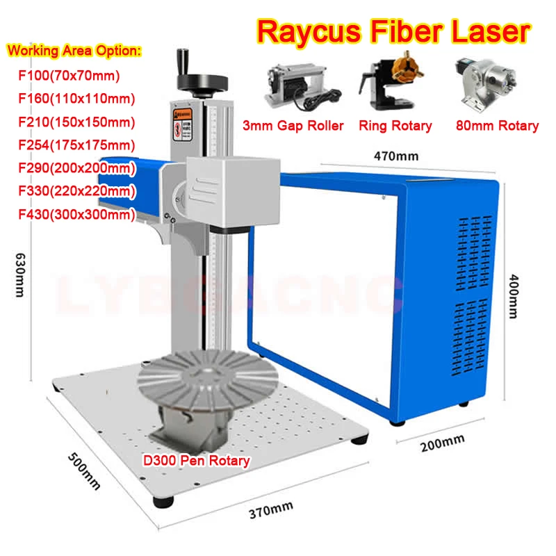 60W MOPA Fiber Laser Marking Machine MOPA JPT M7 Fiber Laser Engraver  150×150mm+80mm Rotary Attachment