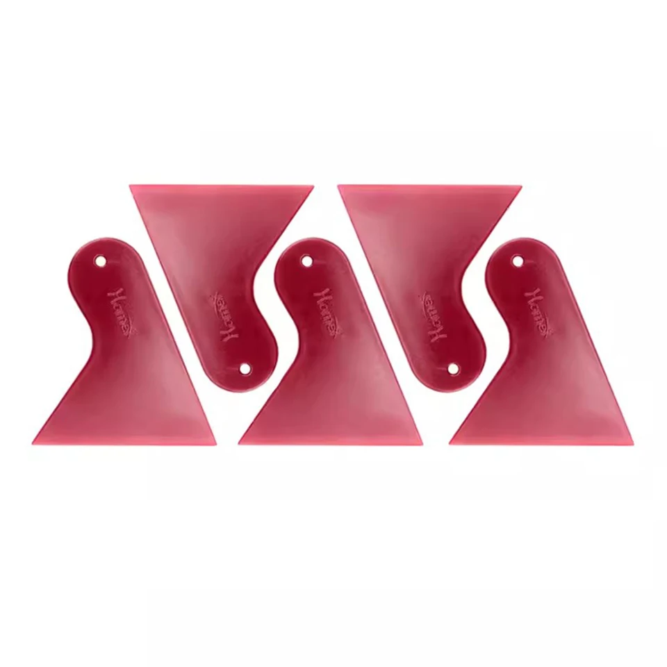 

Burgundy Squeegee Vinyl Film Wrapping Cleaner Window Tint Scraper Car Cleaning Tool P14