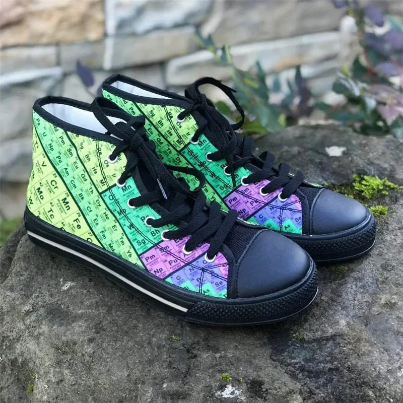 S Halloween Scary Zombie Head Men's Fashion Canvas Vulcanized High Top Sneakers Casual Breathable Lace Up Flats Shoes 5