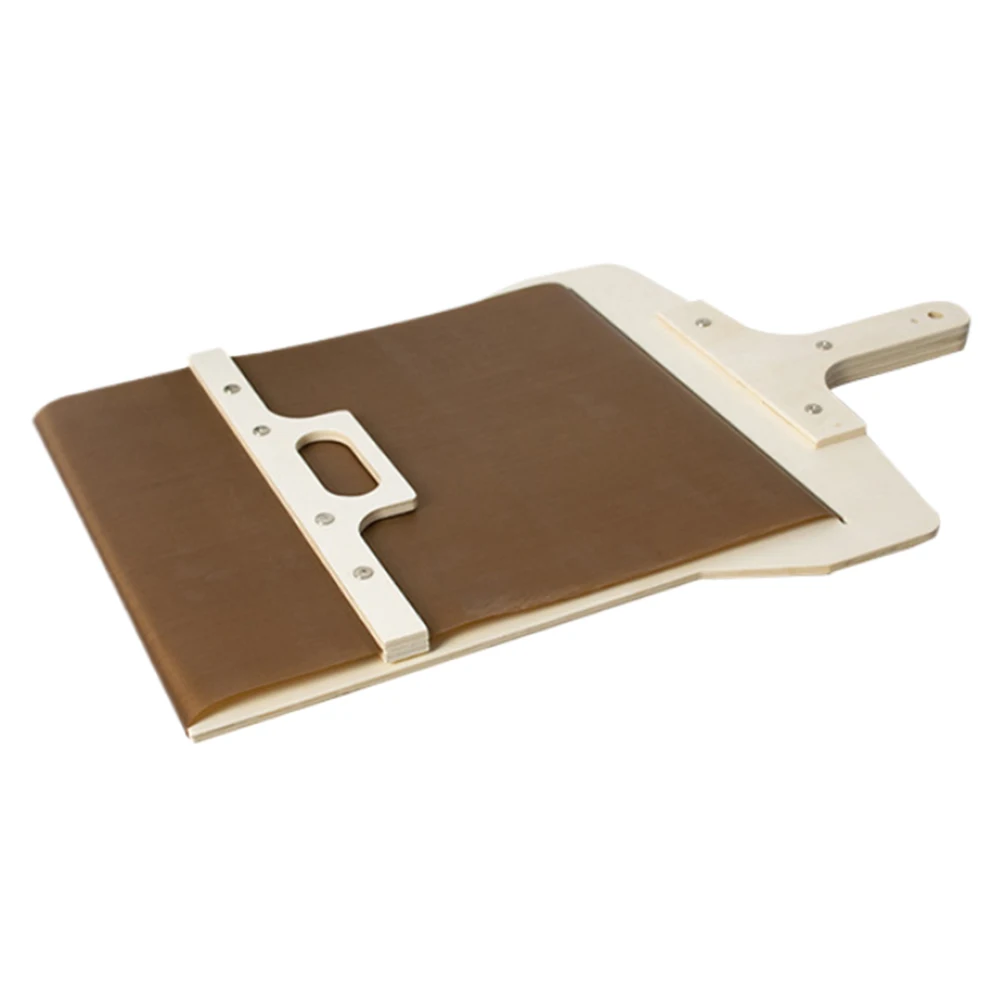 Sliding Pizza Peel Non-Stick Sliding Pizza Spatula with Detachable Wood Handle Effortless to Clean 50x35cm Paddle