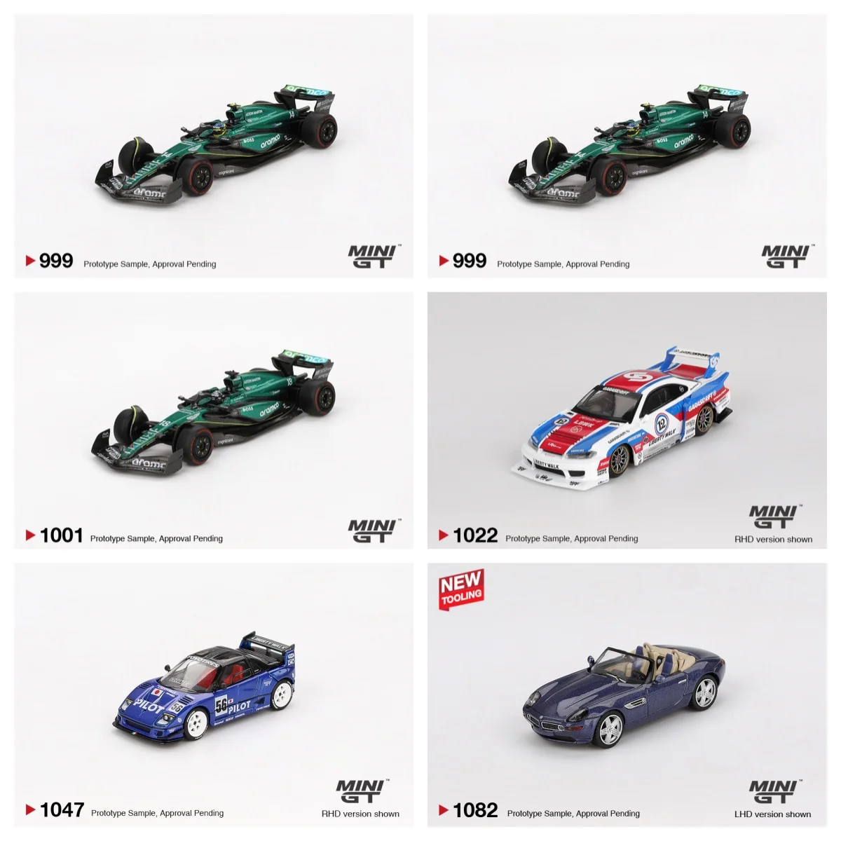 MINIGT 1/64 Mazda AZ-1 Aston Martin Nissan LB-Super alliage moulé sous pression modèle de voiture garçons jouet cadeau décorations