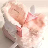 Children Warm Boots Toddler Thickened Velvet Waterproof Shoes Kids Non-slip Winter Padded Snow Shoes Hook and Loop snow Boots 3
