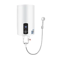 Chauffe-eau électrique 30L avec affichage numérique, chauffage rapide 2000W avec pomme de douche et robinet à montage Vertical pour salle de bain RV 2