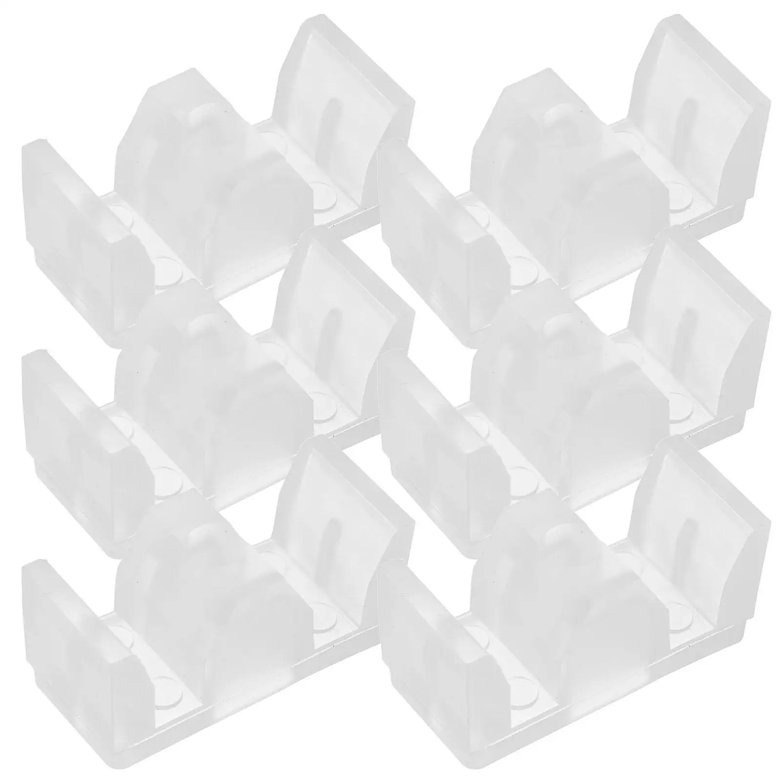 6 Pcs Anti Collision Block Pad for Shower Glass Door Sliding Guide Handles Stopper Bumpers Seal Strip Water Stop Door Bottom