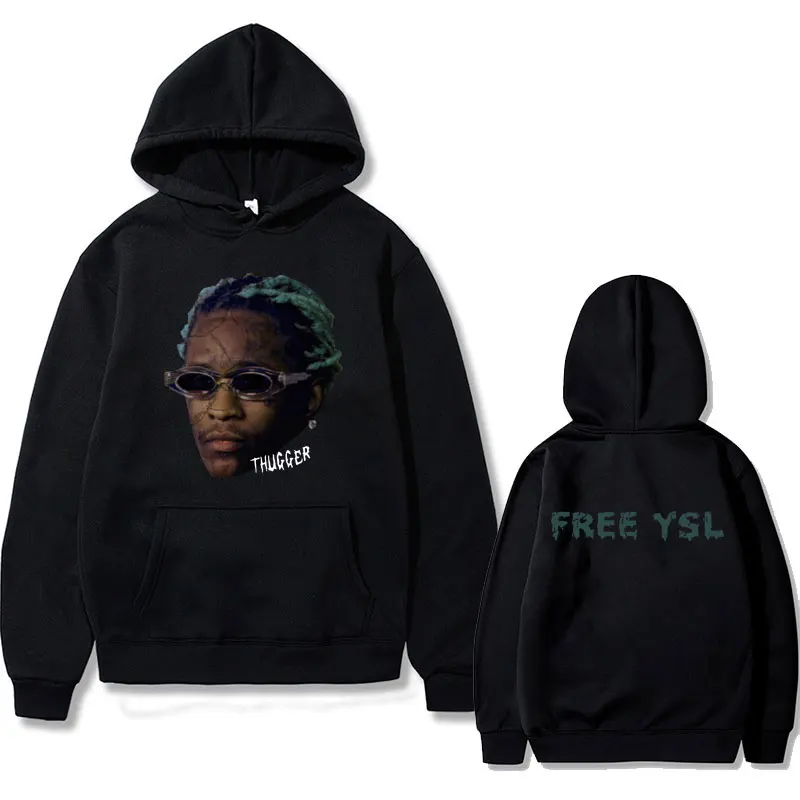 

Rapper Young Thug Thugger Slime Season Concert Graphic Print Hoodie Male Hip Hop Retro Sweatshirt Unisex Fleece Cotton Hoodies