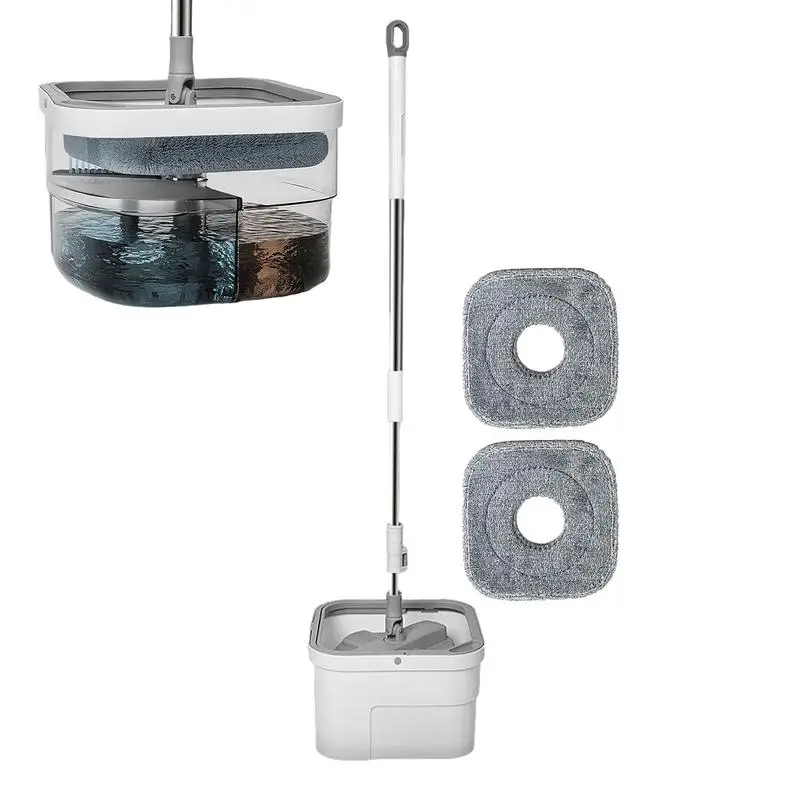 

Spin Mop And Bucket Microfiber Spin Mop & Bucket Household Cleaning Supplies Spinning Mop And Bucket With Wringer Set For Floor