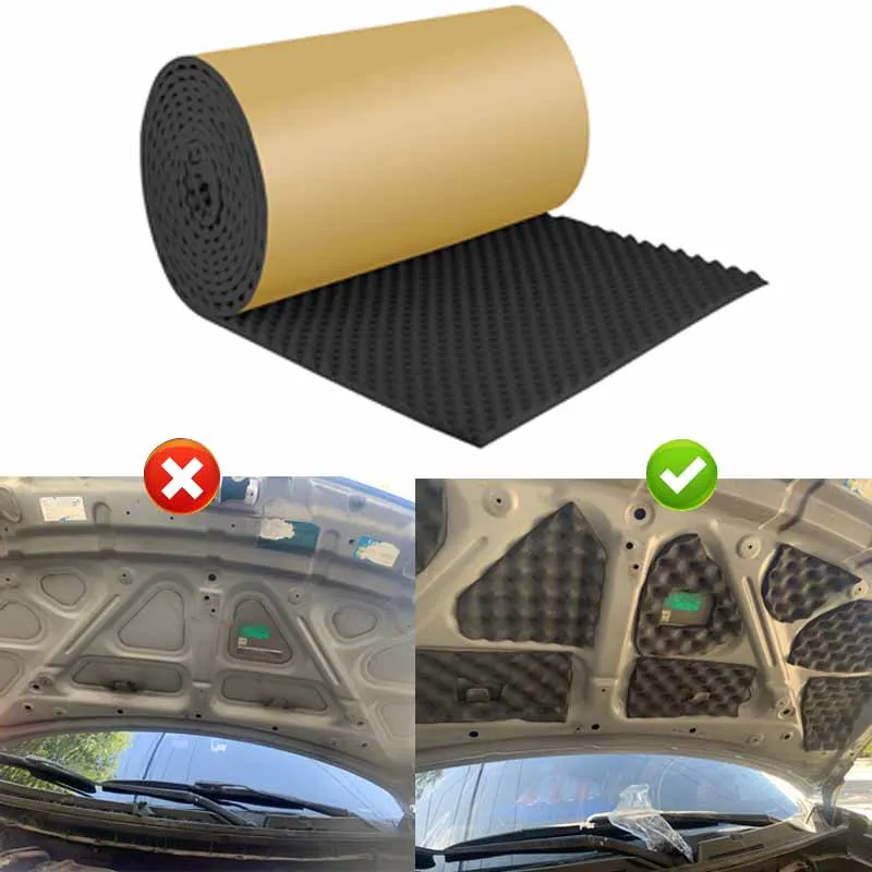 

Car Sound Proofing Deadening Hood Truck Tire Door Roof Anti-Noise Sound Insulation Cotton Heat Closed Cell Soundproofing Foam
