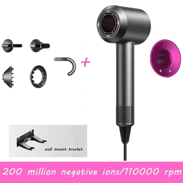 Professional Leafless Hair Dryer Negative Ion Salon Tool High SpeedSuperHousehold Appliance Portable Hair Dryer
