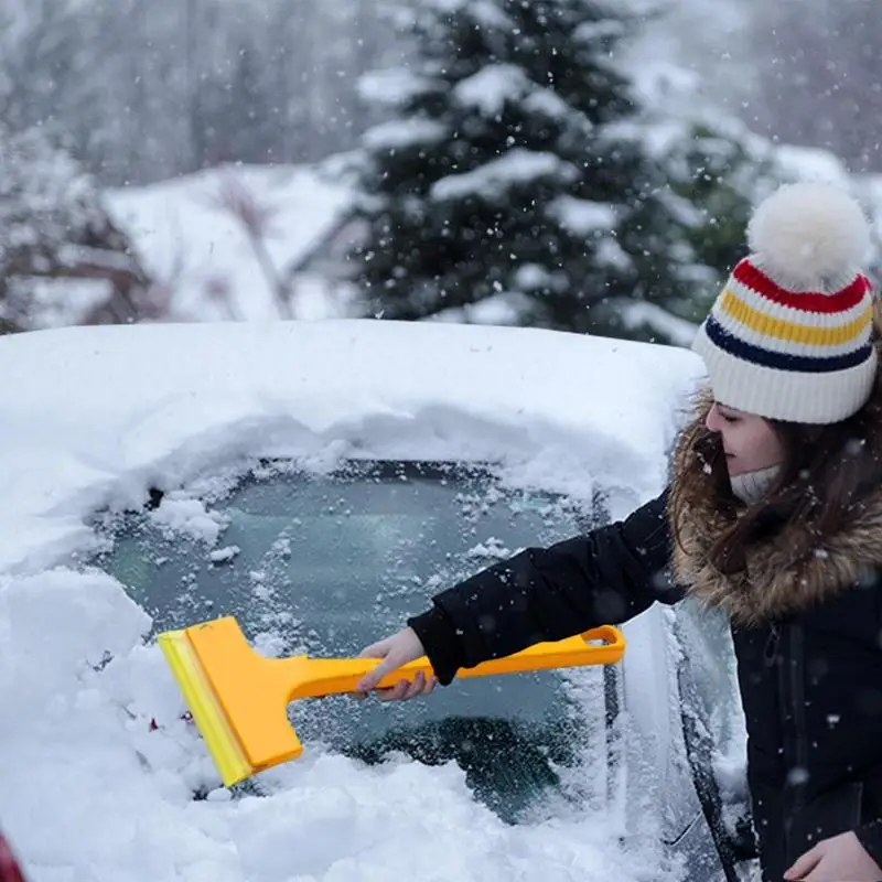 Car Window Scraper for Snow and Ice Windshield Scraper Snow Car Brush Ergonomic Grip Window Ice Shovel Deicer