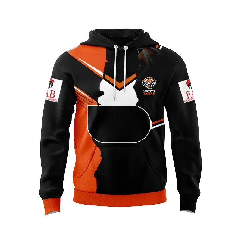 West Tigers/Splicing/Legion/Rugby jerseys, home and away high-quality hoodies; Customizable