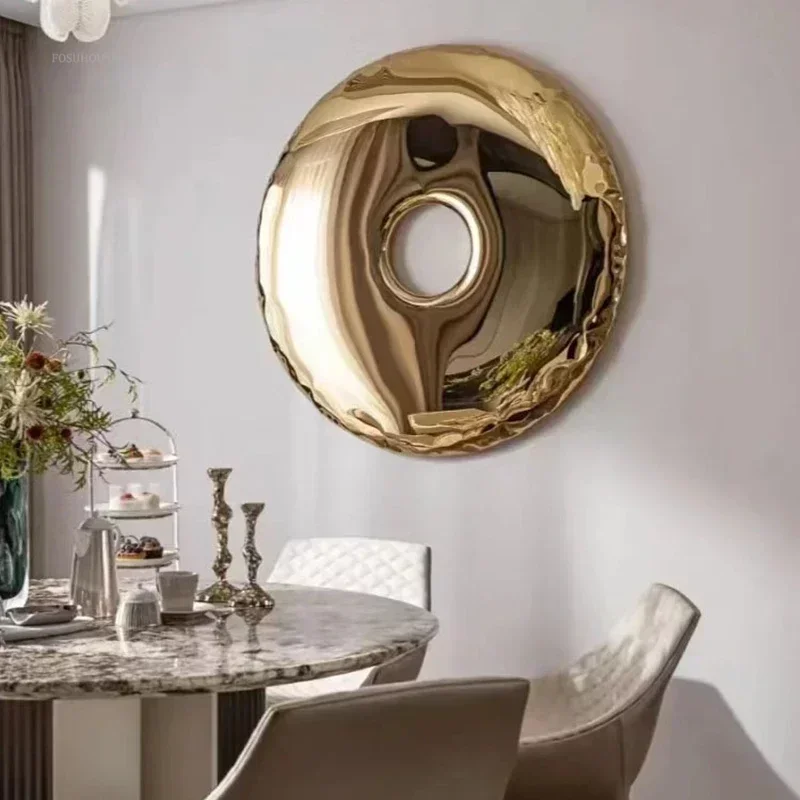 Nordic Stainless Steel Villa Wall Decor for Dining Room Household Hanging Decorations Luxury Designer Hotel Decoration Crafts 5