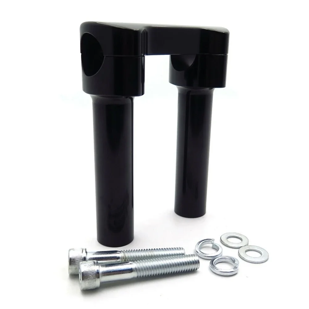 

For Harley Davidson Aftermarket Free Shipping Motorcycle Parts 6in / 6" Tall 1.25" Mount Hefty Handlebar Riser/Top Clamp Kit Bla