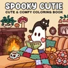 Coloring Book For Adults And Teens Halloween Theme Featuring Adorable Creepy Creatures In Cozy Moments For Relaxation Gift 1