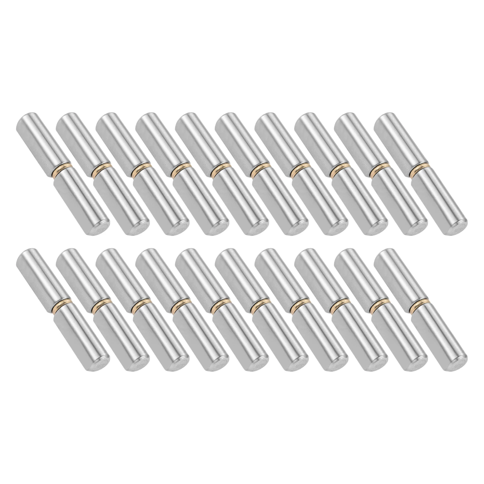stainless steel hinges door hinges 20pcs 60x10mm Carbon Steel Weld On Bullet Hinges Welded Removal Door Shaft Hinges Home Gate Window Part Male to Female Hinge Pin