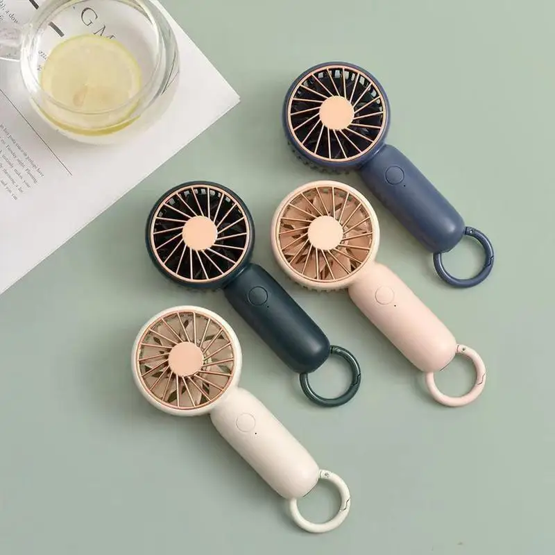 

Desktop Portable Pocket Fan For Travel 3 Speed Rechargeable Dual Motors With Carabiner Clip Household Travel Summer Accessories