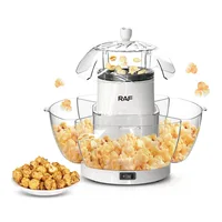 Household Popcorn Machine Fully Automatic Popcorn Puffing Machine Small DIY Popcorn Machine with Bowl for Convenient Storage 1