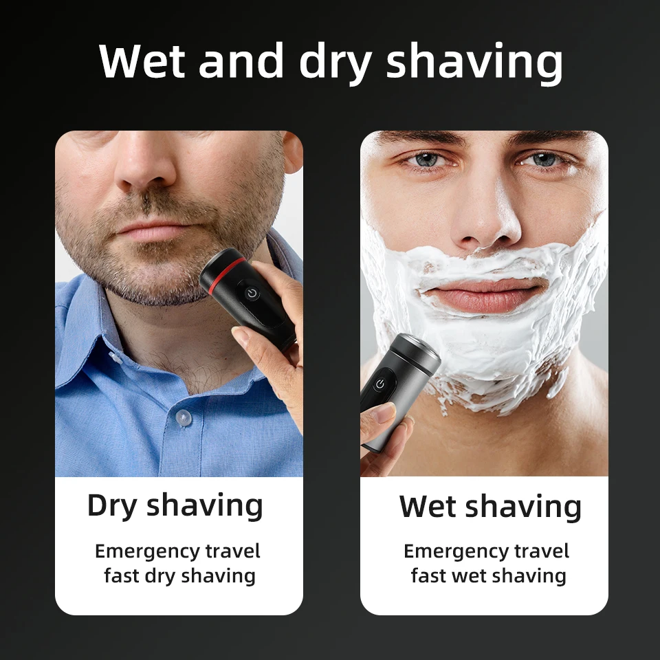 Draagbare Mini Heren Elektrische Scheerapparaat Baard Scheermes Nat En  Droog Dual Use Type-C Snel Opladen Scheerapparaat Voor Heren Scheermes -  AliExpress, image size:960x960