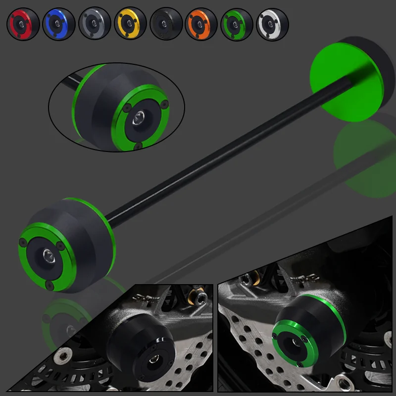 Motorcycle Front Wheel Fork Axle Sliders Cap Crash Falling Protector