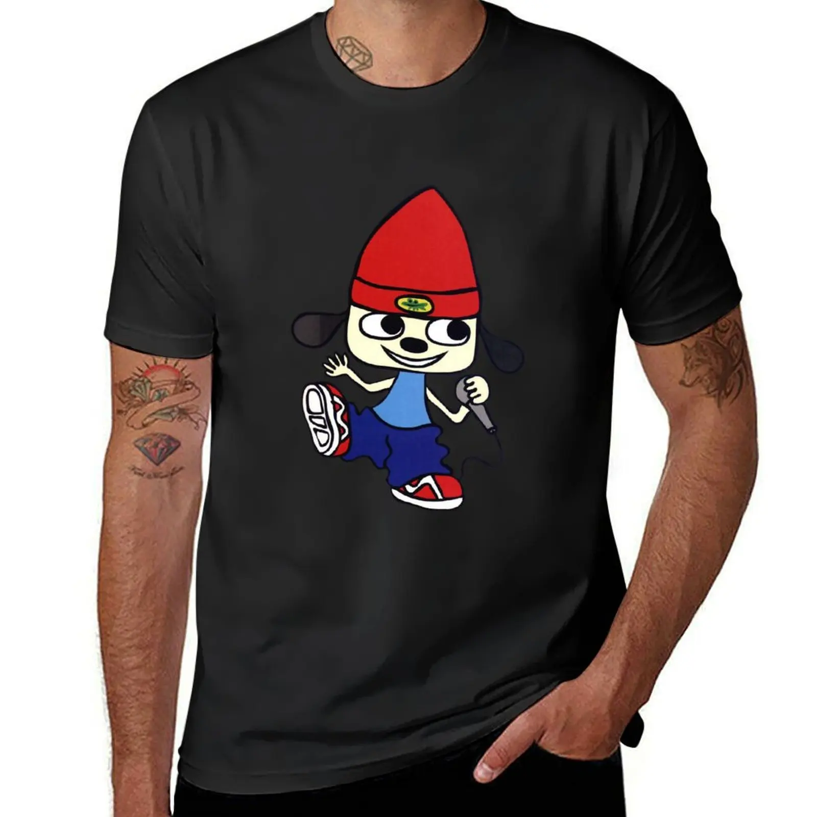 

Parappa The Rapper Rap T-shirt animal prinfor boys anime clothes boys animal print mens clothing