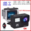 Q6S Action Camera Ultra HD 4K/60fps 24MP WiFi 2" IPS Screen170D Underwater 30M Anti-Shake With Sony 386 Lens Helmet Video Camera 2