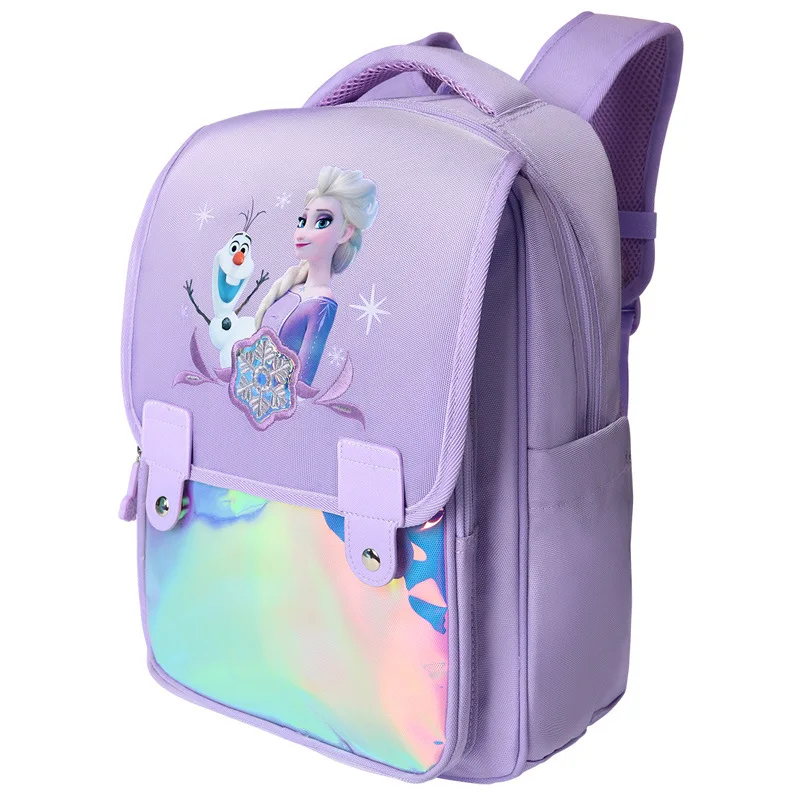2022 Disney Frozen School Bags For Girls Elsa Anna Primary Student Shoulder Orthopedic Backpack Grade 1-5 Large Capacity Mochila