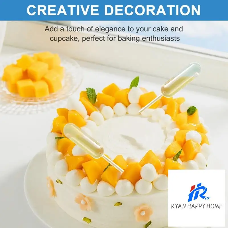 100Pcs 4Ml Plastic Disposable Squeeze Transfer Oils Pipettes Dropper Cream Perfusion Diy Cupcake Pipettes