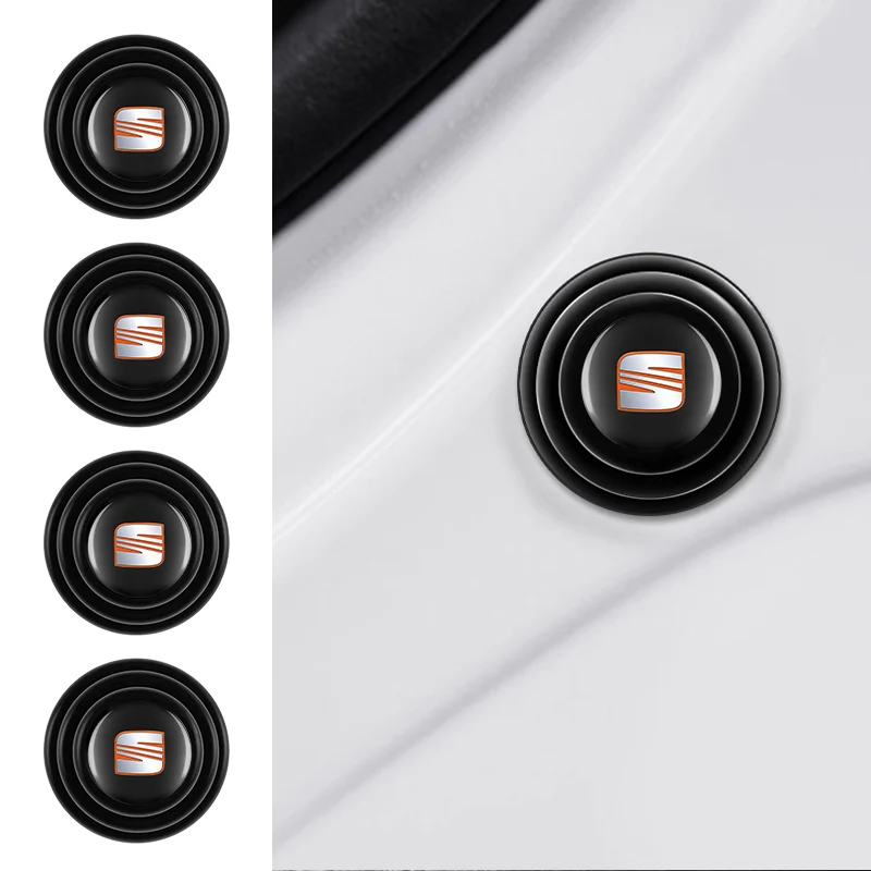 4 Pezzi Guarnizione Ammortizzatore Porta Auto Anti-Collisione Tamponi Adesivi Per Seat Leon Cupra Mk1 Mk2 Ibiza 6J 6F 1P 5F Fr Altea