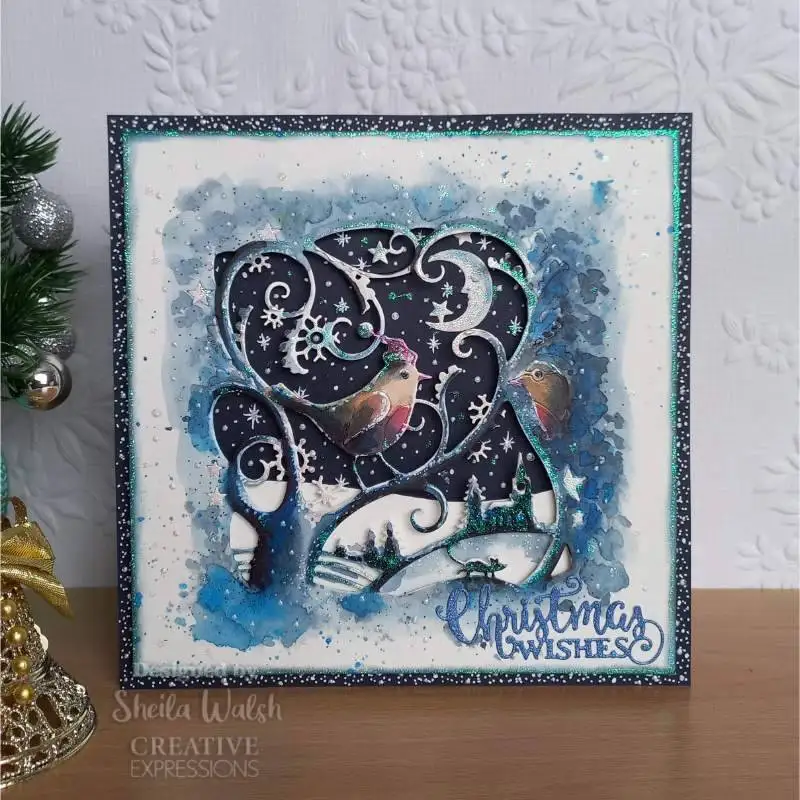 Christmas Fare Double Edger Metal Cutting Frame dies New Templates DIY Scrapbooking Paper Making Crafts Cuts