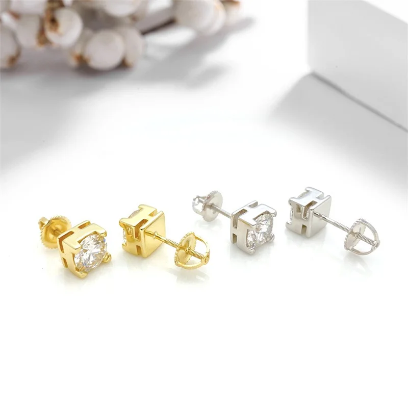 

CE04799 Lefei Fashion Classic Trendy Luxury Moissanite Creative VVS Square Earrings Charm Women Silver s925 Wedding Jewelry Gift