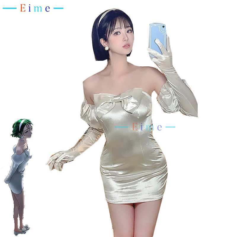Anime Alien Stage Sua Cosplay Kostüm Frauen niedlichen weißen Kleid Phantasie Party Kleidung Halloween Karneval Uniformen nach Maß