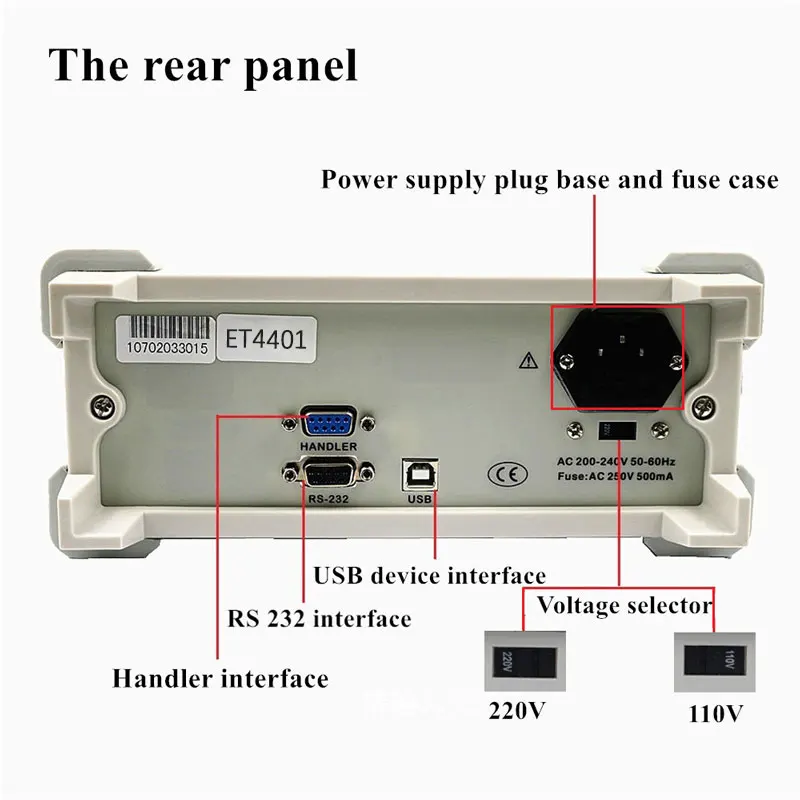 East Tester LCR Meter 10Hz~100kHz Brandwidth DC Resistance Electrolytic Capacitance Tools LCR Digital Bridge Basic Accuracy 0.1% 4