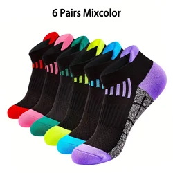 Organic Cotton Breathable Sports Ankle Socks - 3 Pairs - EU36 - 42 (6 Pairs Mixcolor)