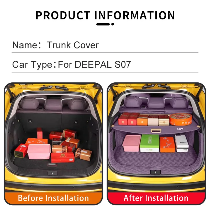 CHANGAN Deepal S07 트렁크 커버 트렁크 수납 파티션 자동차 액세서리 deepal s07 DEEPAL S07 deepals07