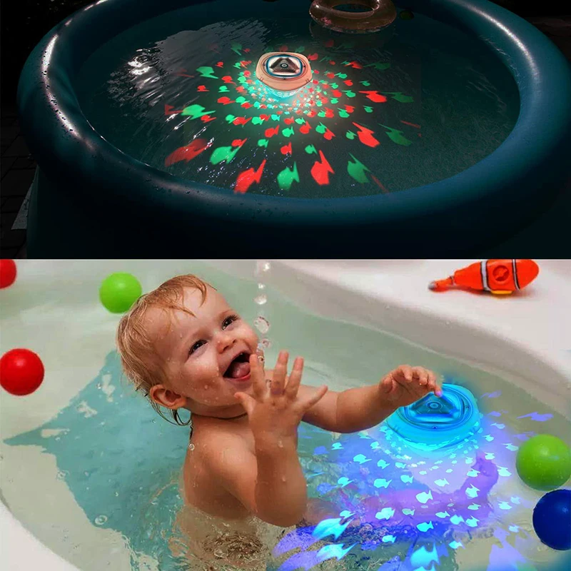 Baby Bath Toy Underwater LED Lights for Bath Waterproof for Hot Tub Pond Pool Fountain Waterfall Aquarium Kids Pool Toy Up Decor 1