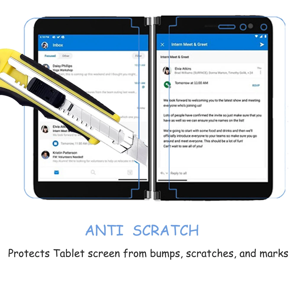 Superfície Duo Protetor de Tela Esquerda e Direita Tela Película Protetora Tablet à Prova de Explosão Dispaly Filme Não Vidro Pcs - Imagem 5