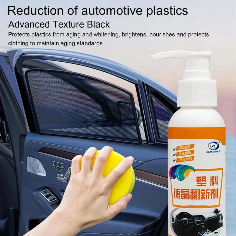 Car Interior Cleaner 100ml Mild Auto Cleaning Kit Plastic Plating