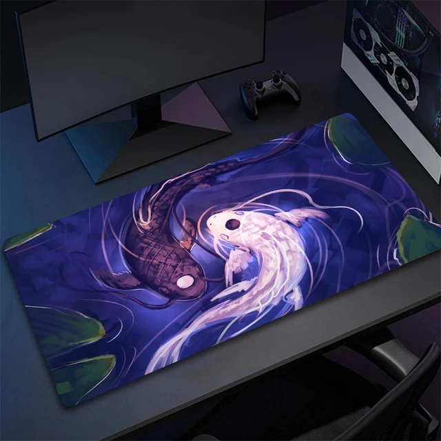 Koi Fish Design RGB Mouse Pad XL Gaming Desk Mat