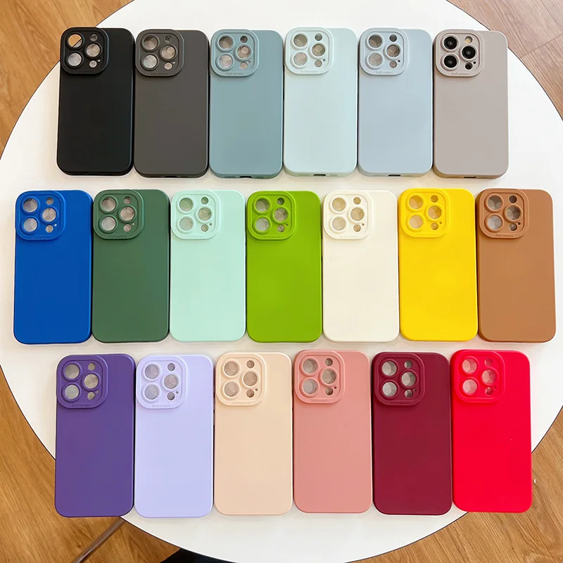Premium Liquid Silicone Full Cover Phone Case - Sleek and Durable Protection