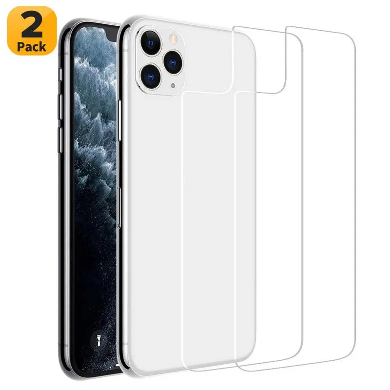 Back Tempered Glass For iPhone 11 12 13 pro max SE 20 Protective Glass case on iPhone X XS max Rear Screen Protector Glass phone screen protectors