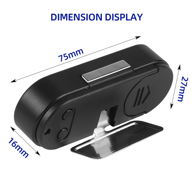 Auto Digital Temperatur Uhr LED Uhr 2 In 1 Bequeme Auto Innenraum Mini  Elektronische Uhr LED Leuchtende Digital Uhr Thermometer Voltmeter