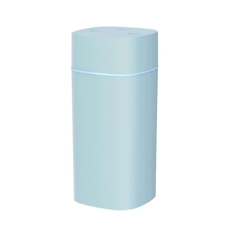 600ml Dual Nozzle Quiet Humidifier for Home and Car with Aromatherapy and 7 Color LED Lights USB Powered Desktop Model