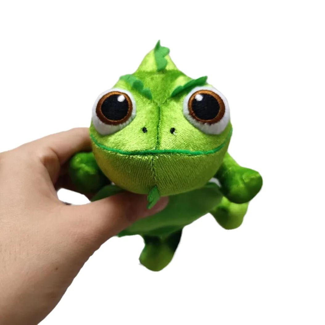 Magnetic Chameleon Lizard Plush Doll Pascal Sitting Shoulder Long Hair ...