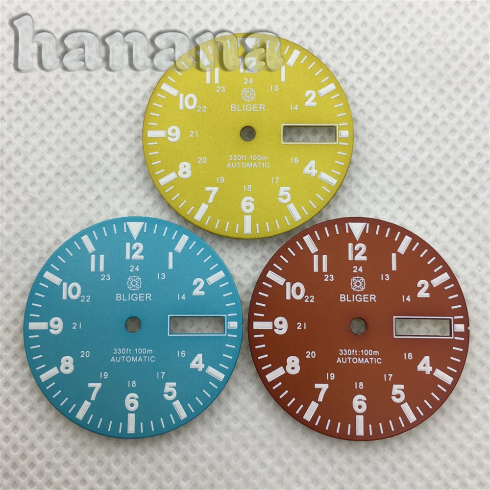 Multicolor C3 Luminous Dual Date Calendar Dial - Black & White with Red, Yellow, Blue Accents - Men's Watch Accessory