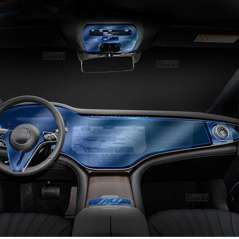Фото Для Mercedes Benz EQS EQE AMG 2021-2023, экран для навигации коробки передач, Автомобильный интерьер, фотоэлемент, наклейка против царапин №1