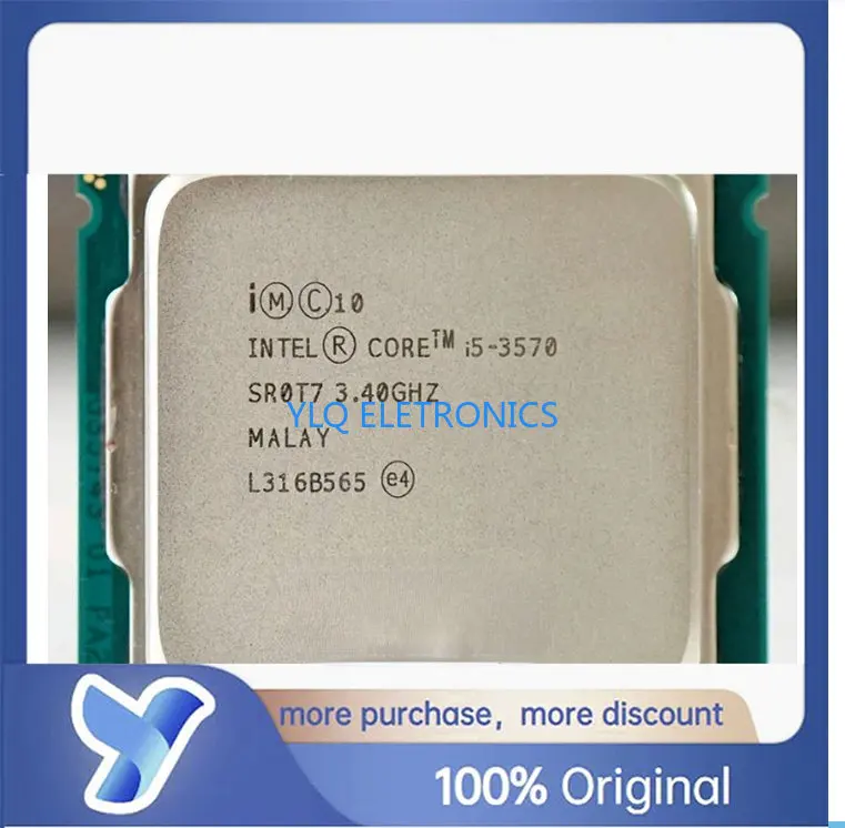 For Intel Core I5-3570 I5 3570 Pc Computer Desktop Cpu 3.4 Ghz Quad-Core Quad-Thread Cpu Processor 6M 77W Lga 1155
